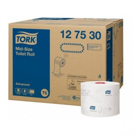 PAPEL WC 2 CAPAS TORK ADVANCED COMPACTO BLANCO PARA T6 27 UNIDADES