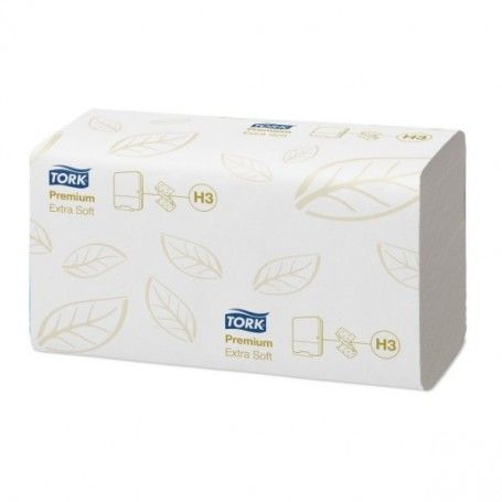 TOALLA MANO TORK PREMIUM PLEGADA EN V EXTRASUAVE H3 3000 UNIDADES