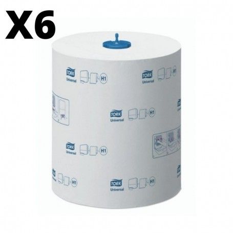 TOALLA ROLLO BLANCO 1 CAPA TORK MATIC UNIVERSAL 6 UNIDADES