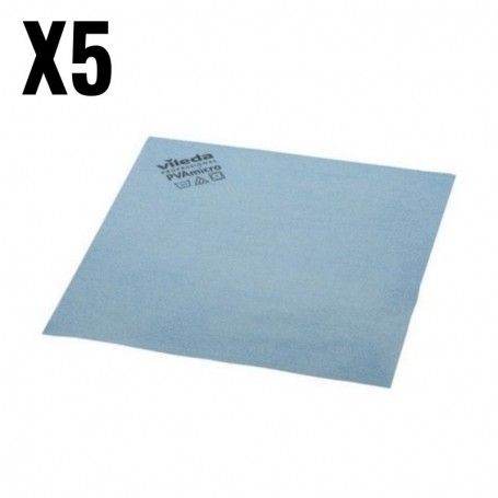 BAYETA MICROFIBRA PVA MICRO VILEDA  AZUL 5 UNIDADES