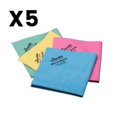 BAYETA VILEDA MICRONQUICK VERDE 5 UNIDADES