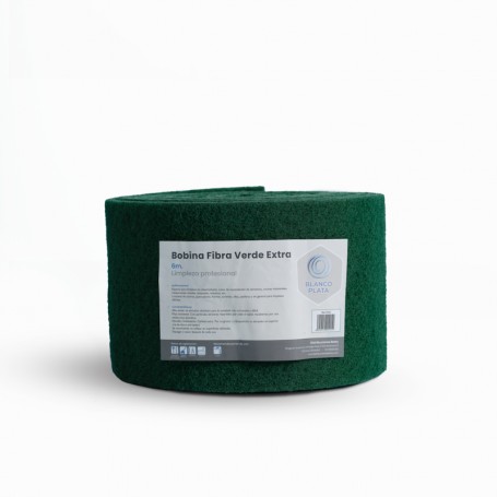 BOBINA FIBRA VERDE EXTRA BLANCOPLATA 6M