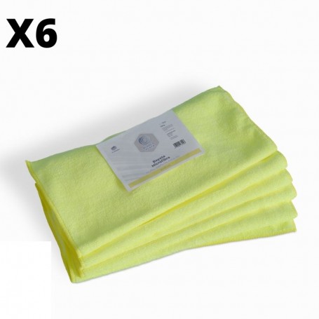 BAYETA MICROFIBRA AMARILLA MULTISUPERFICIES 40X30CM BLANCOPLATA 6U
