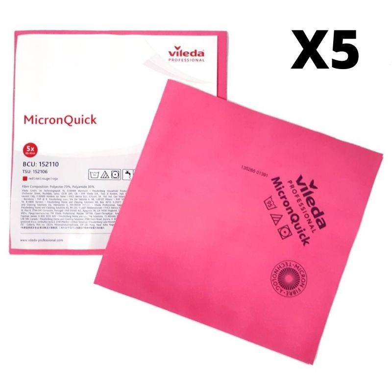 BAYETA VILEDA MICRONQUICK ROJO 5...