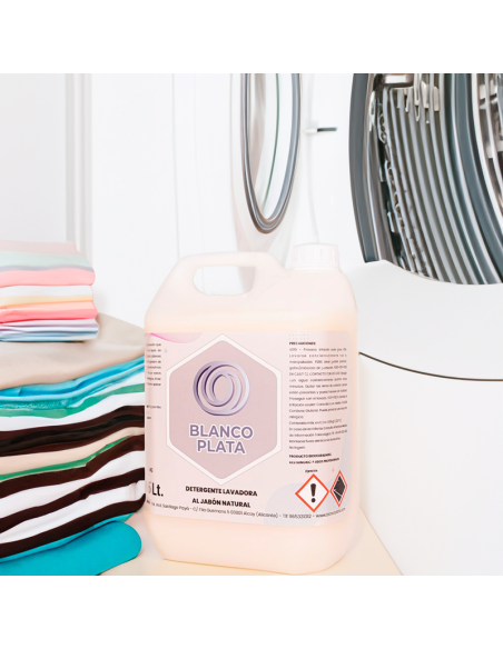 DETERGENTE LAVADORA LÍQUIDO ZENOX HOSTELERÍA AL JABÓN NATURAL 5 LITROS