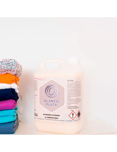 DETERGENTE LAVADORA LÍQUIDO ZENOX HOSTELERÍA AL JABÓN NATURAL 5 LITROS