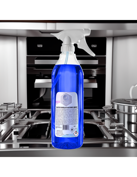 SUPER BRILLO ACERO INOX BLANCOPLATA 1L