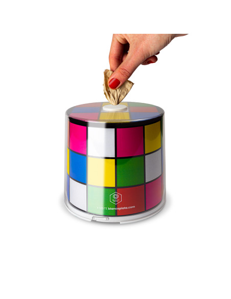 Caja para pañuelos y servilletas Blancoplata Softnap 10 diseños intercambiables incluye recambio con 400 servilletas ecológicas