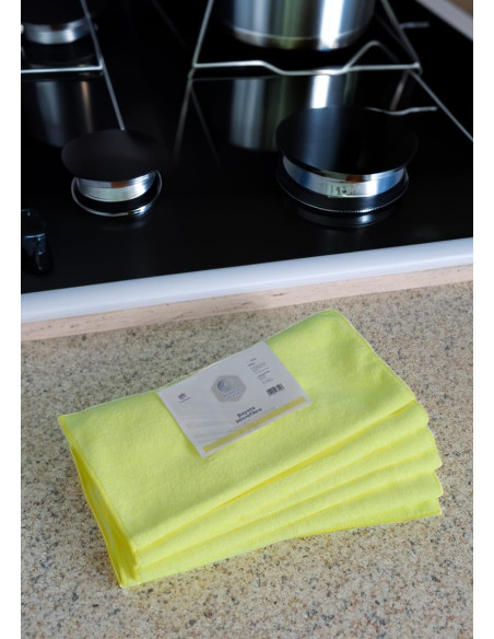 BAYETA MICROFIBRA AMARILLA AMAPOLA 40X30CM 6 UNIDADES