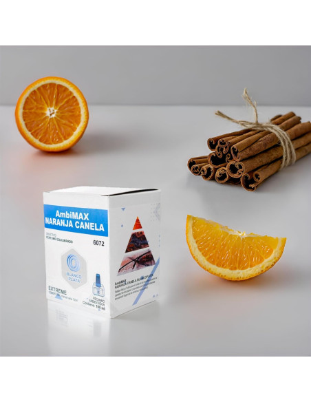 RECAMBIO AMBIMAX FRAGANCIA NARANJA-CANELA EXTREM 100ML 30 DÍAS DE DURACIÓN. PERFUME EQUILIBRADO