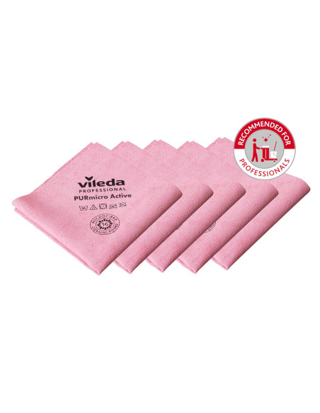 BAYETA VILEDA PURMICRO  ROJA 5 UNIDADES