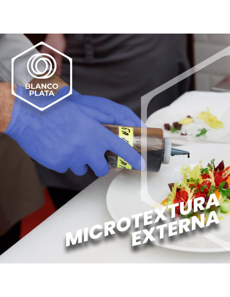 GUANTE NITRILO AZUL SIN POLVO SANYC SENSITIVE S/P TALLA P 100 UNIDADES