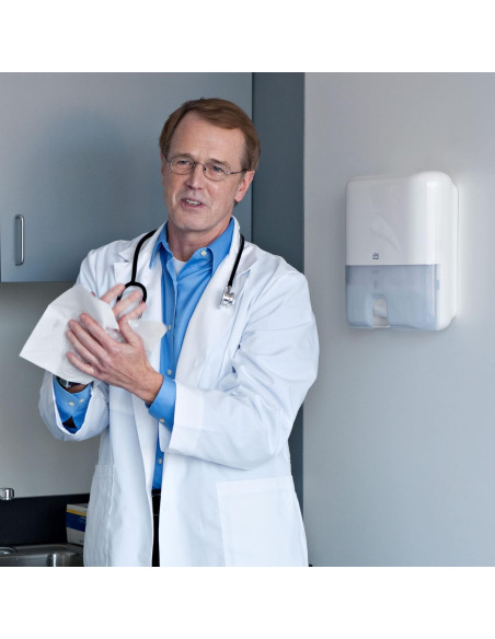 DISPENSADOR TOALLAS MINI TORK ELEVATION H3 BLANCO