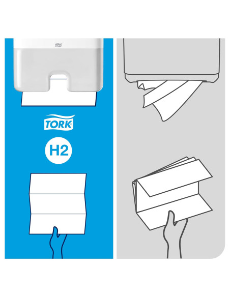DISPENSADOR TOALLAS MINI TORK ELEVATION H3 BLANCO