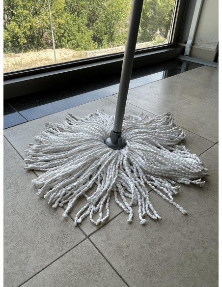 FREGONA MICROFIBRA BLANCA MINITRENZADA 160GR BLANCOPLATA