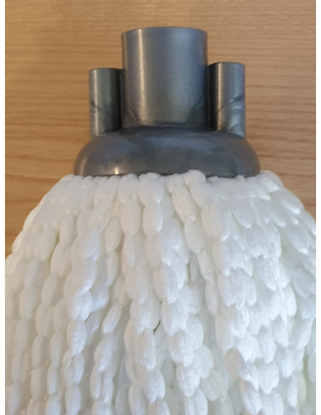 FREGONA MICROFIBRA BLANCA MINITRENZADA 160GR BLANCOPLATA