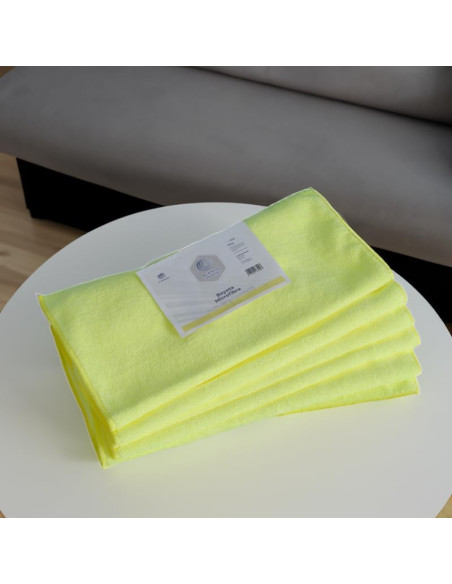 BAYETA MICROFIBRA AMARILLA AMAPOLA 40X30CM 6 UNIDADES