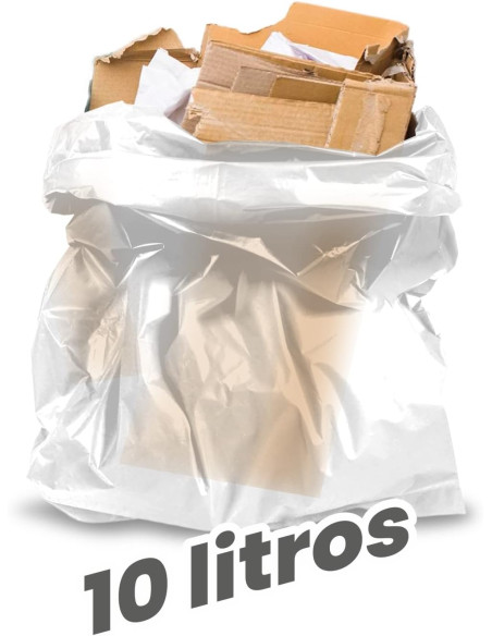 BOLSA BASURA BLANCA BLANCOPLATA 52X60CM G-60 25 UNIDADES