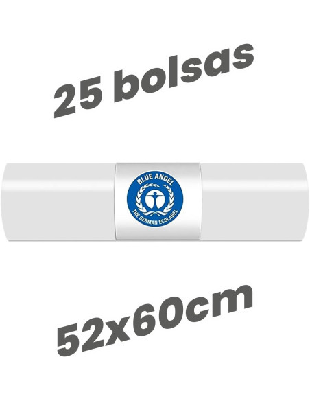 copy of BOLSA BASURA BLANCA 52X60CM 25 UNIDADES