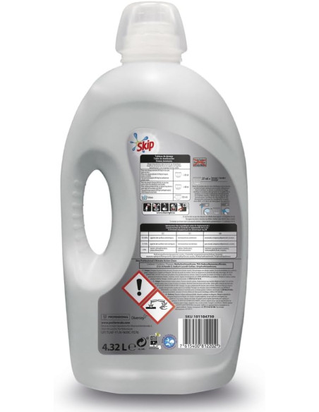 Skip. Detergente profesional Active Clean Ultimate 320 lavados. Caja 2 garrafas 4,3L
