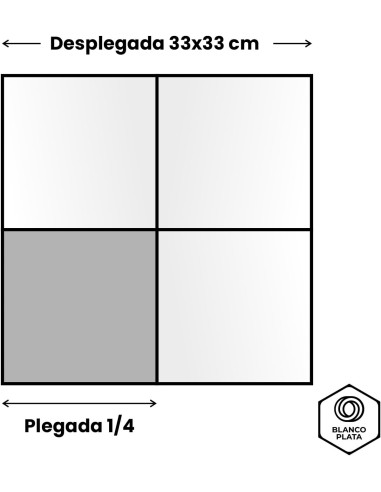 SERVILLETA CELULOSA MARRÓN 33X33CM...