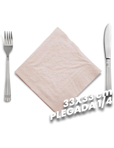 SERVILLETA CELULOSA MARRÓN 33X33CM...