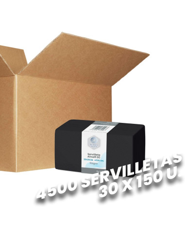 SERVILLETA AIRSOFT 20x20 2C. NEGRO...