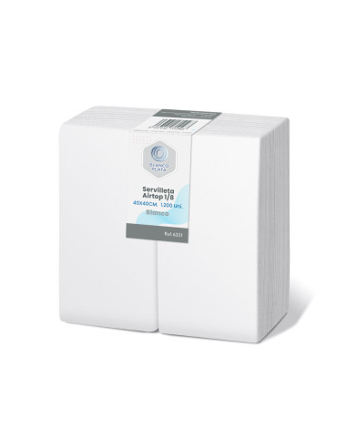 SERVILLETA AIRTOP 40x40 1/8 BLANCO...
