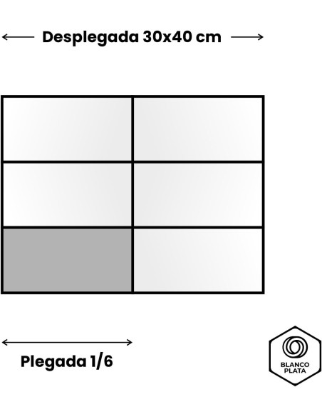 SERVILLETA AIRSOFT 30x40 2C.1/6 NATURAL BLANCOPLATA 2400 UNIDADES