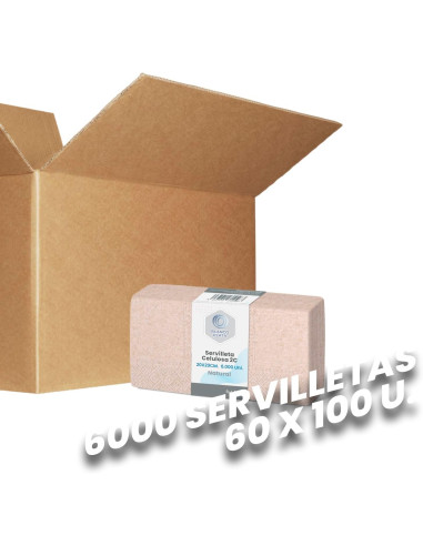 SERVILLETA 20x20 2/C NATURAL...