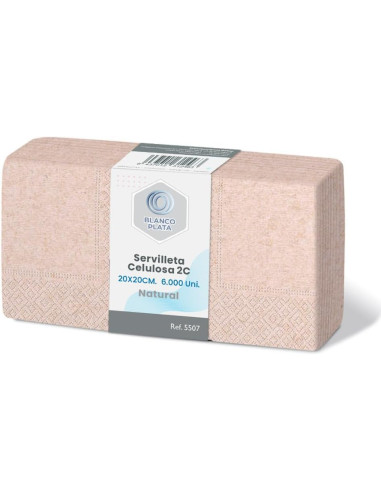 SERVILLETA 20x20 2/C NATURAL...