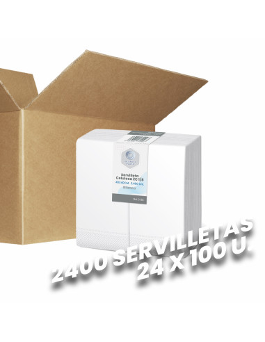 SERVILLETA CELULOSA BLANCA 40X40CM...